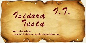 Isidora Tesla vizit kartica